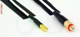 Coaxial Cable, 5-44 (mini-Microdot compatible) to 10-32 (Microdot compatible) female, RG196 low noise, 16 foot, 50 ohm