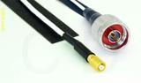 Coaxial Cable, 5-44 (mini-Microdot compatible) to N, RG196 low noise, 1 foot, 50 ohm