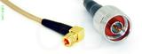 Coaxial Cable, 10-32 (Microdot compatible) 90 degree (right angle) to N, RG316 double shielded, 12 foot, 50 ohm