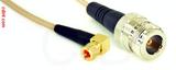 Coaxial Cable, 10-32 (Microdot compatible) 90 degree (right angle) to N female, RG316 double shielded, 8 foot, 50 ohm