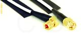 Coaxial Cable, 10-32 (Microdot compatible) 90 degree (right angle) to SMA, RG188, 1 foot, 50 ohm