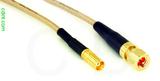 Coaxial Cable, MCX jack (female contact) to 10-32 hex (Microdot compatible), RG316, 1 foot, 50 ohm