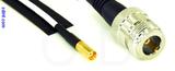 Coaxial Cable, MCX jack (female contact) to N female, RG188, 1 foot, 50 ohm