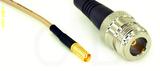 Coaxial Cable, MCX jack (female contact) to N female, RG316, 1 foot, 50 ohm