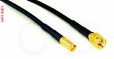 Coaxial Cable, MCX jack (female contact) to SSMA, RG174, 1 foot, 50 ohm