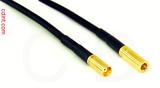 Coaxial Cable, MCX jack (female contact) to SSMB, RG174 flexible (TPR jacket), 1 foot, 50 ohm