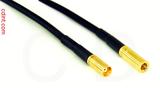 Coaxial Cable, MCX jack (female contact) to SSMB, RG174 flexible (TPR jacket), 12 foot, 50 ohm