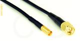 Coaxial Cable, MCX jack (female contact) to SMA, RG174, 1 foot, 50 ohm