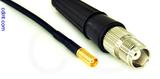 Coaxial Cable, MCX jack (female contact) to TNC female, RG174, 1 foot, 50 ohm