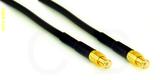 Coaxial Cable, MCX plug (male contact) to MCX plug (male contact), RG174, 1 foot, 50 ohm