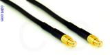 Coaxial Cable, MCX plug (male contact) to MCX plug (male contact), RG174 flexible (TPR jacket), 2 foot, 50 ohm