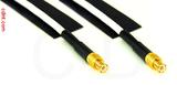 Coaxial Cable, MCX plug (male contact) to MCX plug (male contact), RG188, 1 foot, 50 ohm