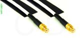 Coaxial Cable, MCX plug (male contact) to MCX plug (male contact), RG188 low noise, 5 foot, 50 ohm