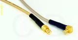 Coaxial Cable, MCX plug (male contact) to MCX 90 degree (right angle) plug (male contact), RG316, 6 foot, 50 ohm