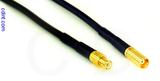 Coaxial Cable, MCX plug (male contact) to MCX jack (female contact), RG174, 1 foot, 50 ohm