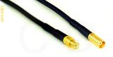 Coaxial Cable, MCX plug (male contact) to MCX jack (female contact), RG174 low loss, 6 foot, 50 ohm