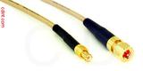 Coaxial Cable, MCX plug (male contact) to 10-32 hex (Microdot compatible), RG316, 1 foot, 50 ohm