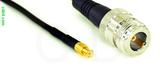 Coaxial Cable, MCX plug (male contact) to N female, RG174, 1 foot, 50 ohm