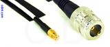 Coaxial Cable, MCX plug (male contact) to N female, RG188, 1 foot, 50 ohm