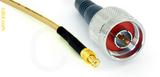 Coaxial Cable, MCX plug (male contact) to N, RG316, 1 foot, 50 ohm