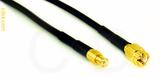 Coaxial Cable, MCX plug (male contact) to SSMA, RG174 flexible (TPR jacket), 1 foot, 50 ohm