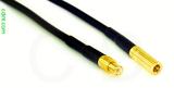 Coaxial Cable, MCX plug (male contact) to SSMB, RG174 flexible (TPR jacket), 1 foot, 50 ohm