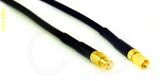 Coaxial Cable, MCX plug (male contact) to SSMC, RG174, 1 foot, 50 ohm