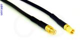 Coaxial Cable, MCX plug (male contact) to SSMC, RG174 flexible (TPR jacket), 1 foot, 50 ohm