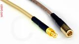 Coaxial Cable, MCX plug (male contact) to SMB plug (female contact), RG316 double shielded, 1 foot, 50 ohm