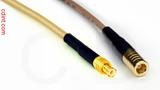 Coaxial Cable, MCX plug (male contact) to SMB plug (female contact), RG316 double shielded, 10 foot, 50 ohm