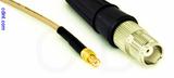 Coaxial Cable, MCX plug (male contact) to TNC female, RG316, 1 foot, 50 ohm