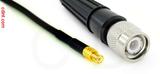 Coaxial Cable, MCX plug (male contact) to TNC, RG174, 1 foot, 50 ohm