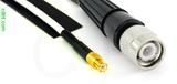 Coaxial Cable, MCX plug (male contact) to TNC, RG188, 1 foot, 50 ohm