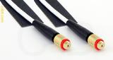 Coaxial Cable, 10-32 (Microdot compatible) female to 10-32 (Microdot compatible) female, RG188, 1 foot, 50 ohm