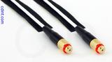 Coaxial Cable, 10-32 (Microdot compatible) female to 10-32 (Microdot compatible) female, RG196 low noise, 10 foot, 50 ohm