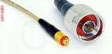 Coaxial Cable, 10-32 (Microdot compatible) female to N, RG316, 1 foot, 50 ohm