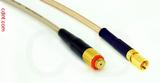 Coaxial Cable, 10-32 (Microdot compatible) female to SSMC, RG316, 1 foot, 50 ohm