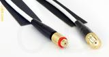 Coaxial Cable, 10-32 (Microdot compatible) female to SMA female, RG188, 1 foot, 50 ohm