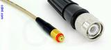 Coaxial Cable, 10-32 (Microdot compatible) female to TNC, RG316, 1 foot, 50 ohm