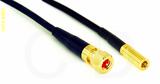 Coaxial Cable, 10-32 hex (Microdot compatible) to SSMB, RG174, 1 foot, 50 ohm