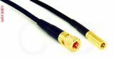 Coaxial Cable, 10-32 hex (Microdot compatible) to SSMB, RG174 flexible (TPR jacket), 1 foot, 50 ohm