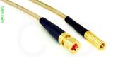 Coaxial Cable, 10-32 hex (Microdot compatible) to SSMB, RG316, 1 foot, 50 ohm