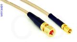 Coaxial Cable, 10-32 hex (Microdot compatible) to SSMC, RG316, 1 foot, 50 ohm