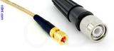 Coaxial Cable, 10-32 hex (Microdot compatible) to TNC, RG316, 1 foot, 50 ohm