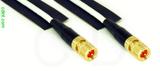 Coaxial Cable, 10-32 (Microdot compatible) to 10-32 (Microdot compatible), RG196 low noise, 1 foot, 50 ohm