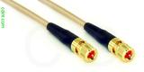 Coaxial Cable, 10-32 (Microdot compatible) to 10-32 (Microdot compatible), RG316 double shielded, 1 foot, 50 ohm