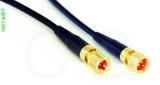 Coaxial Cable, 10-32 (Microdot compatible) to 1/4-32 (S-93 compatible), RG174 low loss, 1 foot, 50 ohm