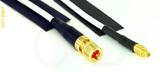 Coaxial Cable, 10-32 (Microdot compatible) to MMCX plug (male contact), RG188, 1 foot, 50 ohm