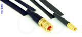 Coaxial Cable, 10-32 (Microdot compatible) to MMCX jack (female contact), RG188, 1 foot, 50 ohm