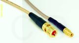 Coaxial Cable, 10-32 (Microdot compatible) to MMCX jack (female contact), RG316, 12 foot, 50 ohm